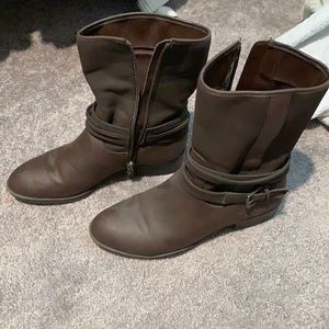 Ankle High Brown Boots